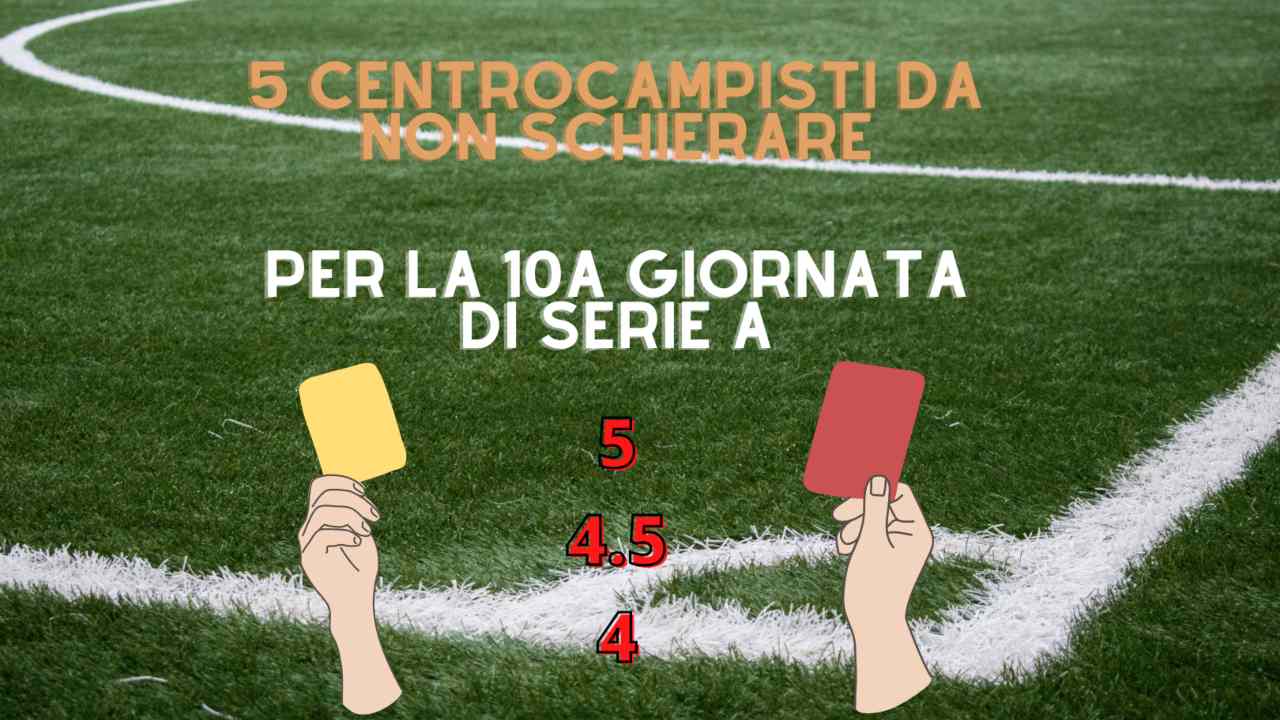 fantacalcio centrocampisti 10ª giornata Serie A