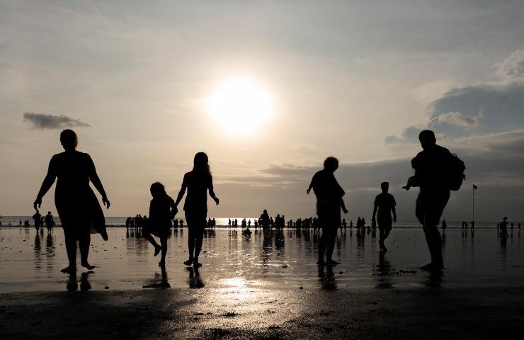 Camminare spiaggia