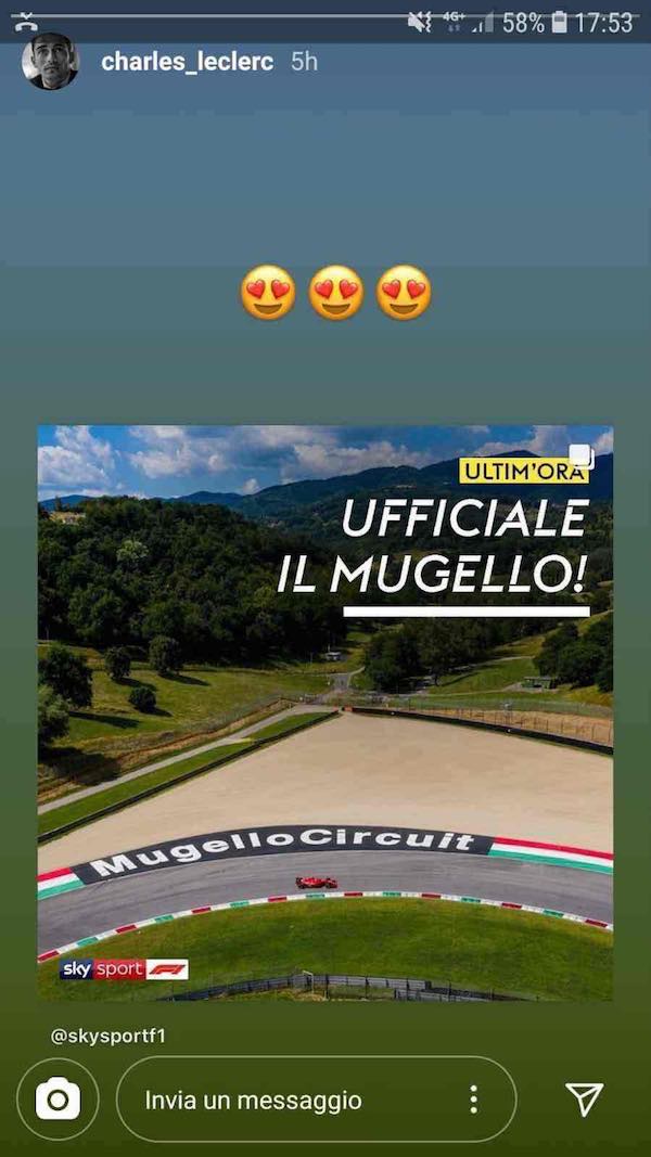 le clerc instagram story sul mugello