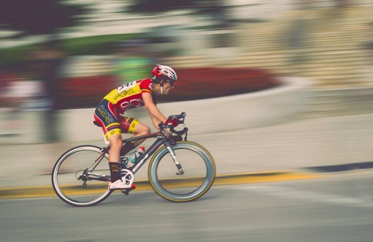 Ciclista allenamento