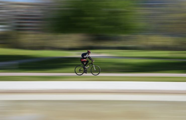 Ciclista allenamento