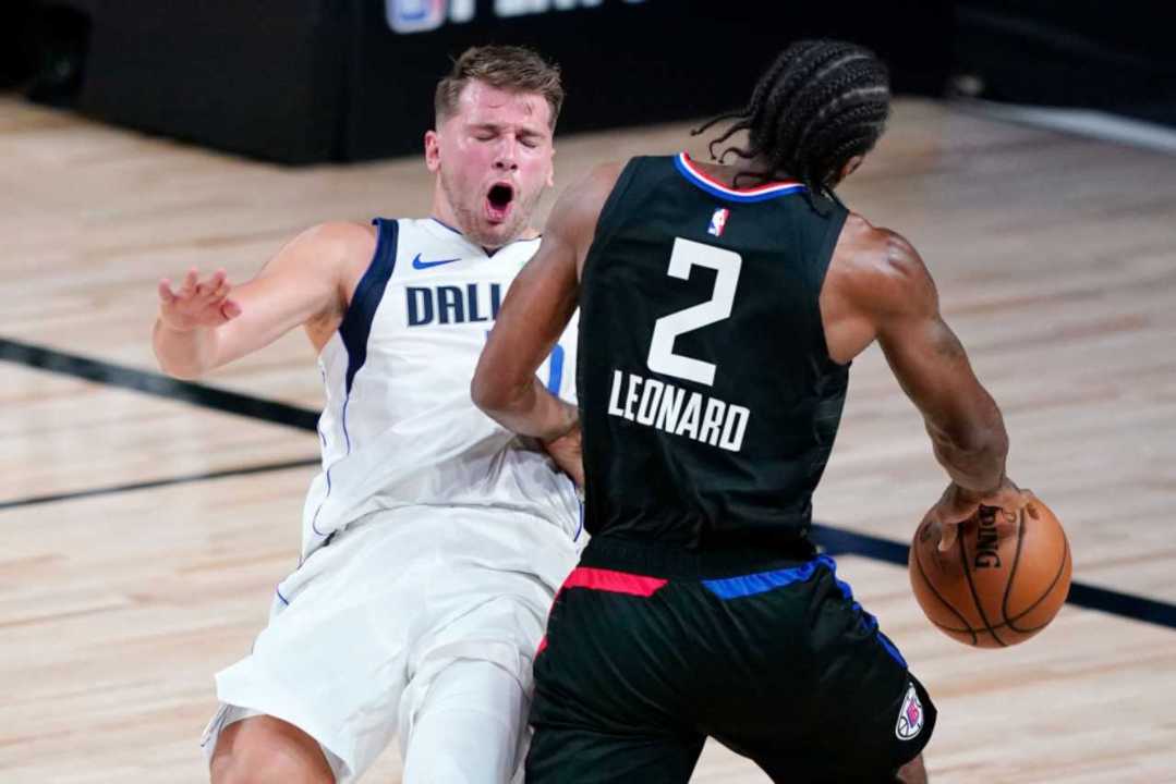 Doncic contro Leonard (Getty Images)