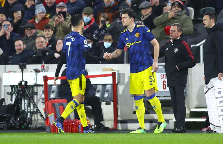 Cristiano Ronaldo ed Harry Maguire