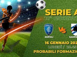 Empoli Sampdoria probabili formazioni