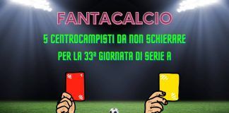Fantacalcio centrocampisti non schierare 33ª giornata di Serie A