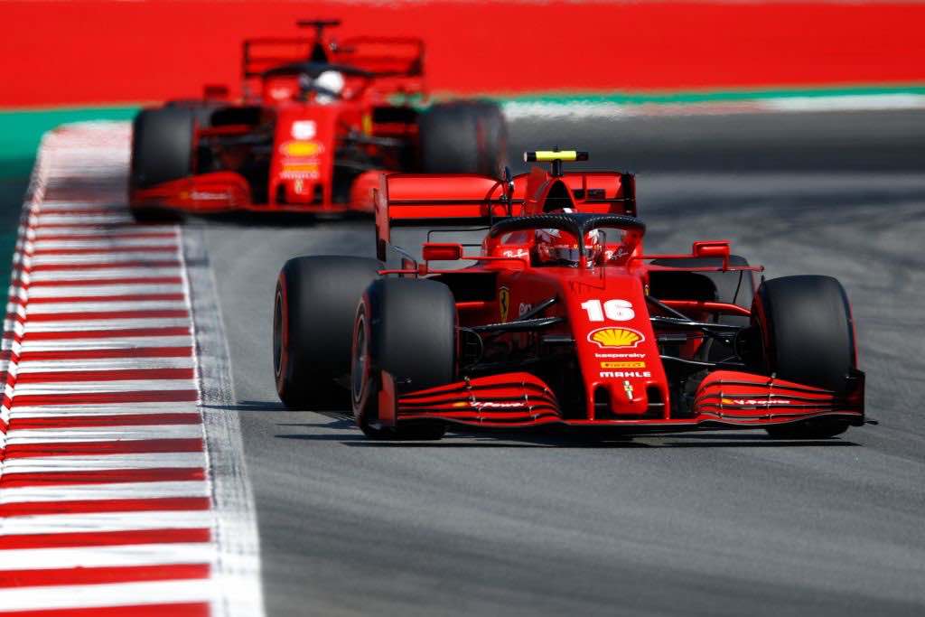 Ferrari in difficolta al via del Gp di Spagna 