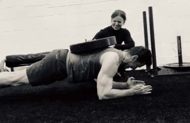 Hugh Jackman allenamento