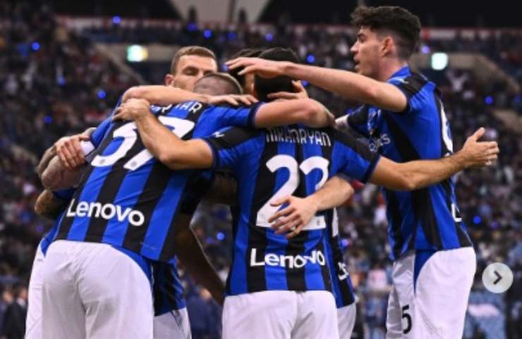 Inter esulta Atalanta 