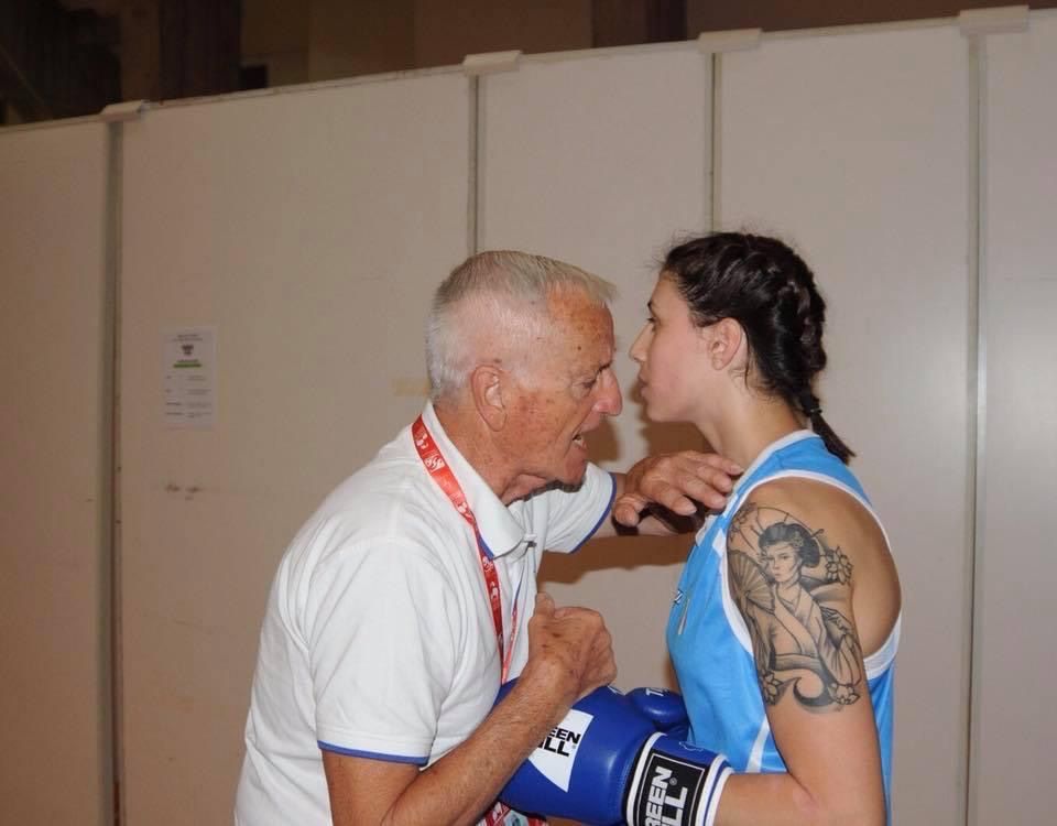 Irma Testa con il coach Zurlo