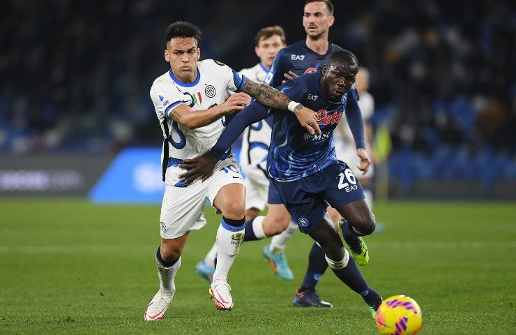 Lautaro Martinez in Napoli-Inter