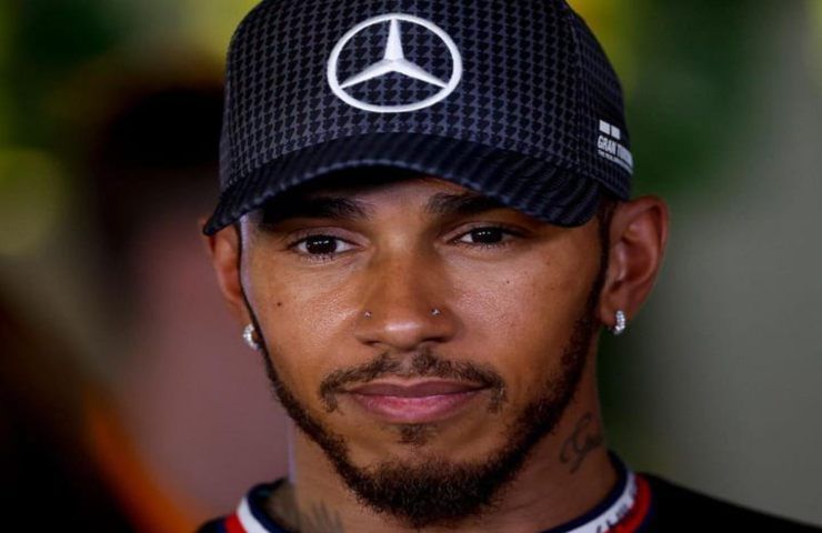 Lewis Hamilton in ferrari