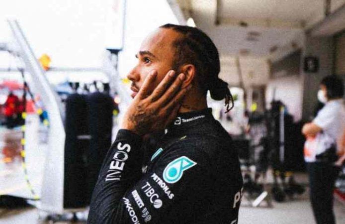Lewis Hamilton sconvolgente