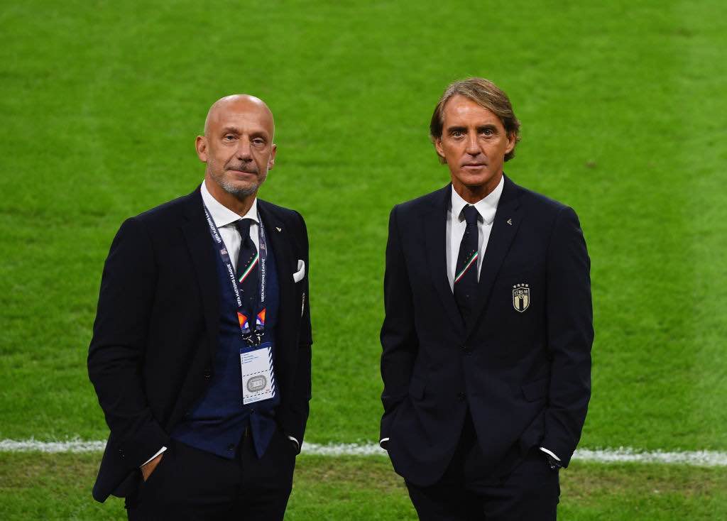 Mancini il c.t dell'Italia e Vialli collaboratore