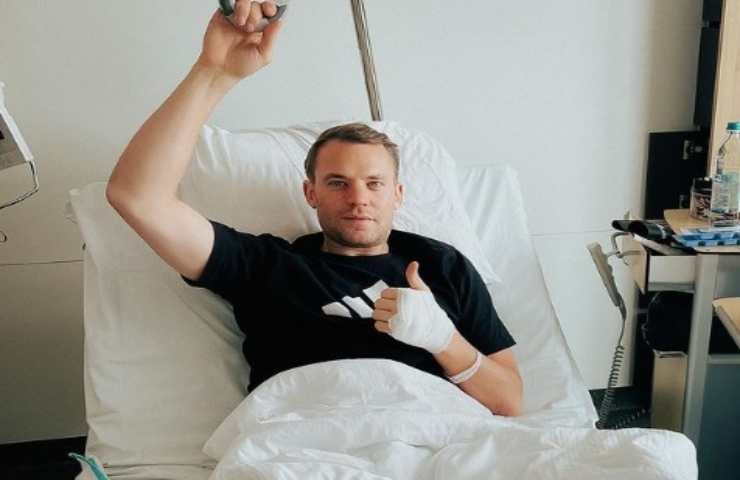 Manuel Neuer infortunio sciando