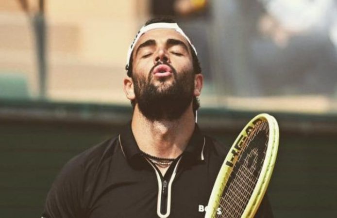 Matteo Berrettini Sonego interrotta