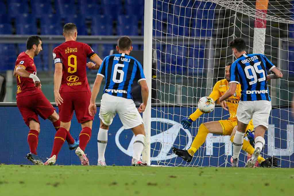 a.s. Roma gol vantaggio contro Inter