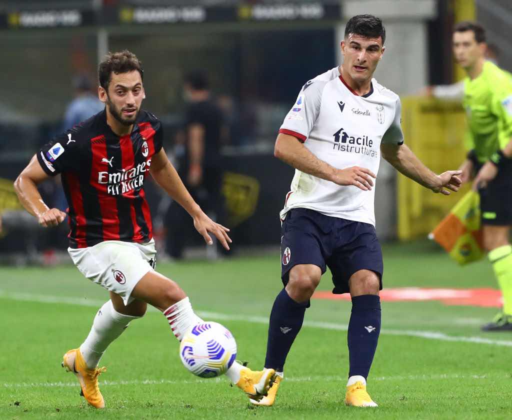 Milan Bologna 2-0 prima giornata di serie A