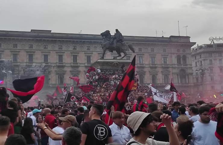 Milan festa scudetto tifosi