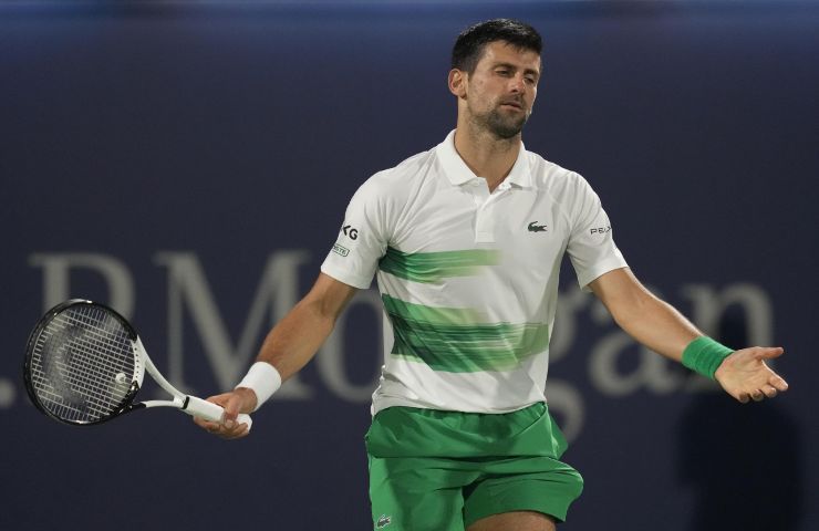 Novak Djokovic infortunio
