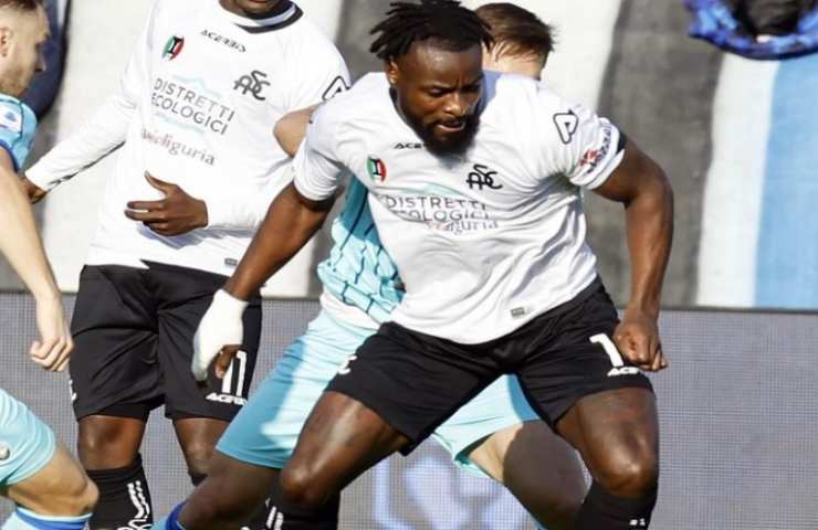 Nzola Spezia gol Spezia-Atalanta voti tabellino