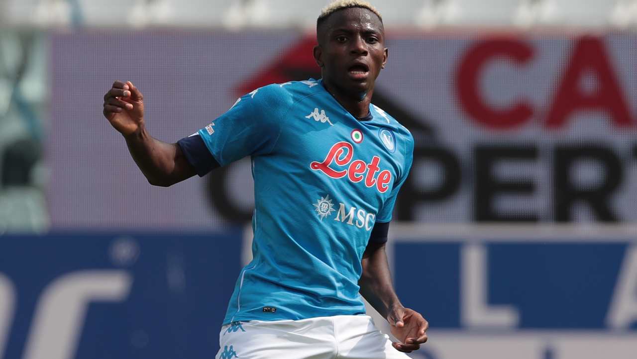 Osimhen formazioni Napoli-Genoa (getty images)