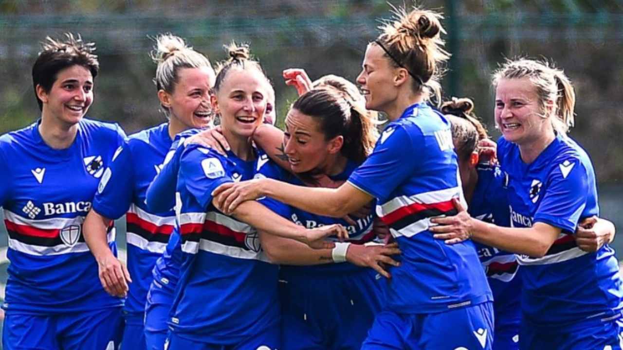 Sampdoria giocatrici contro stereotipi festa della donna