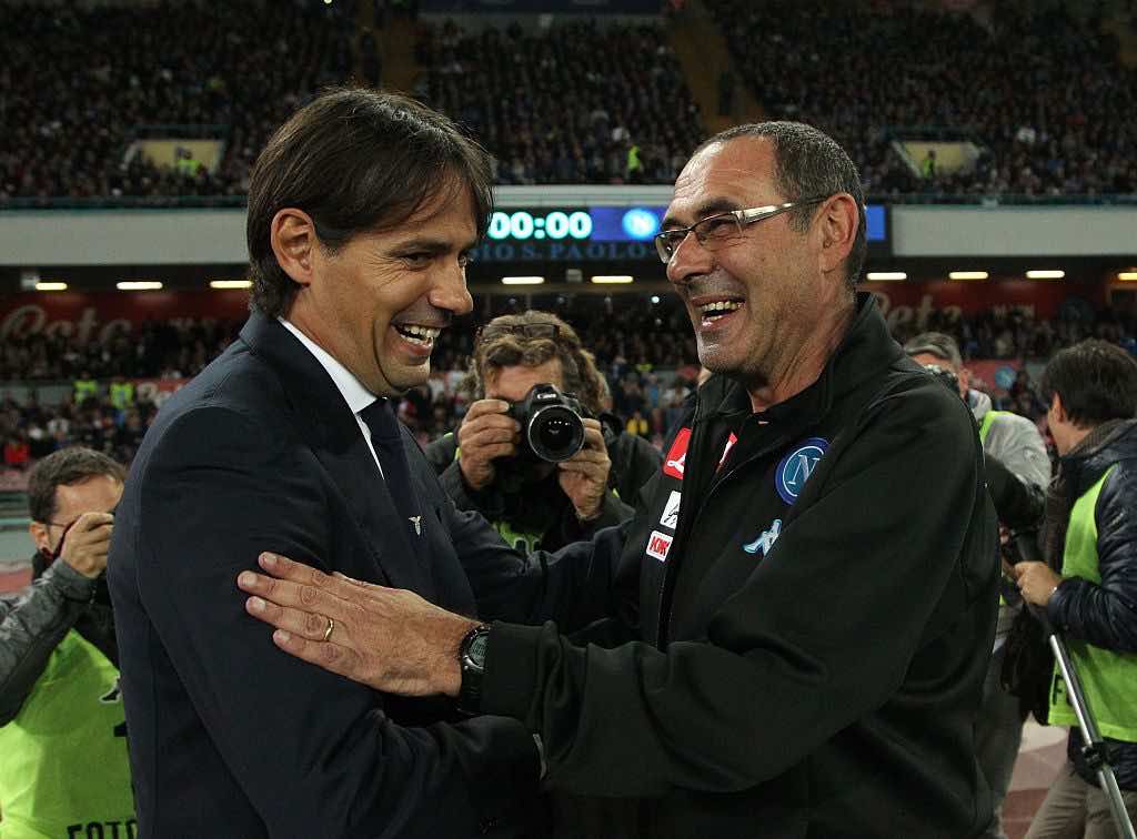 Sarri e Inzaghi prima di Juventus Lescce