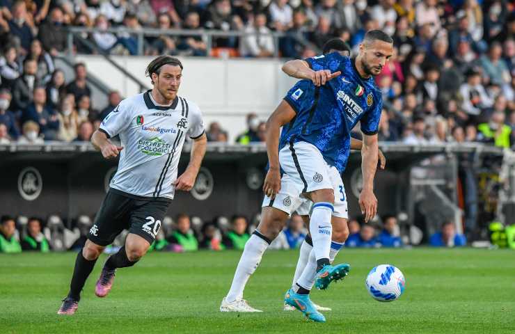 Spezia-Inter sostituzione