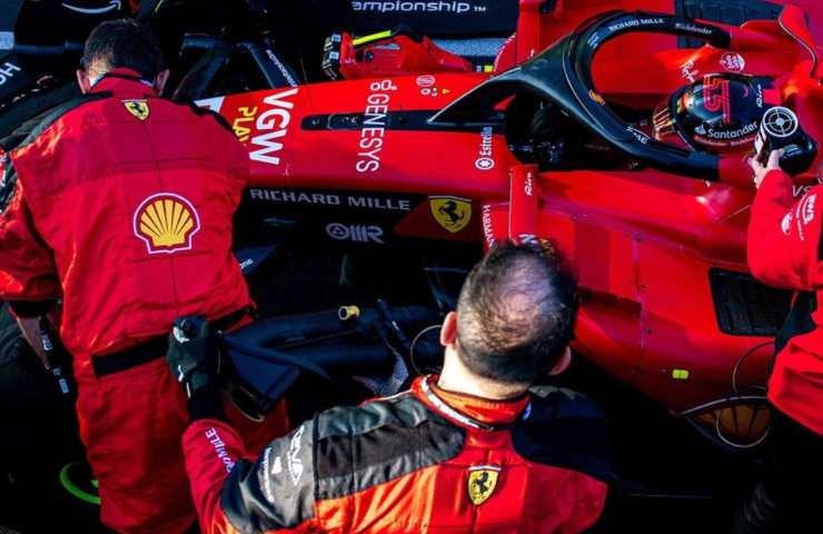 shock in Ferrari