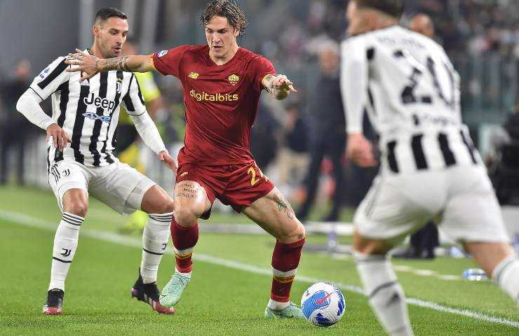 Zaniolo in Juventus-Roma