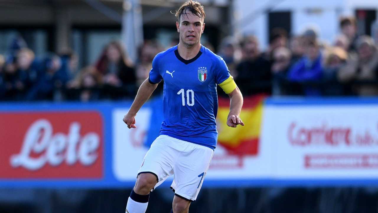 Alessio Riccardi con la maglia della Nazionale Italiana