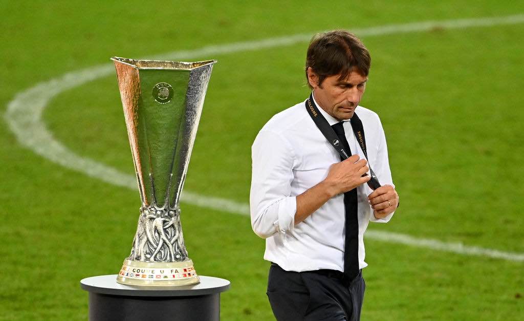 Antonio Conte allenatore dell'Inter ha perso la finale di Europa League
