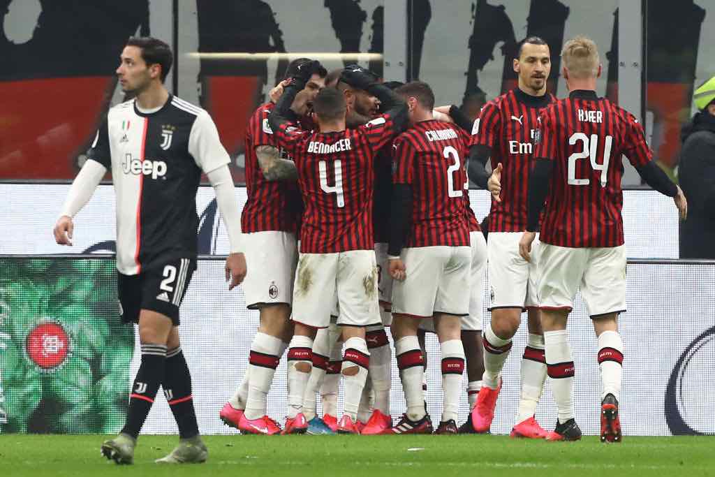 milan napoli probabili formazioni