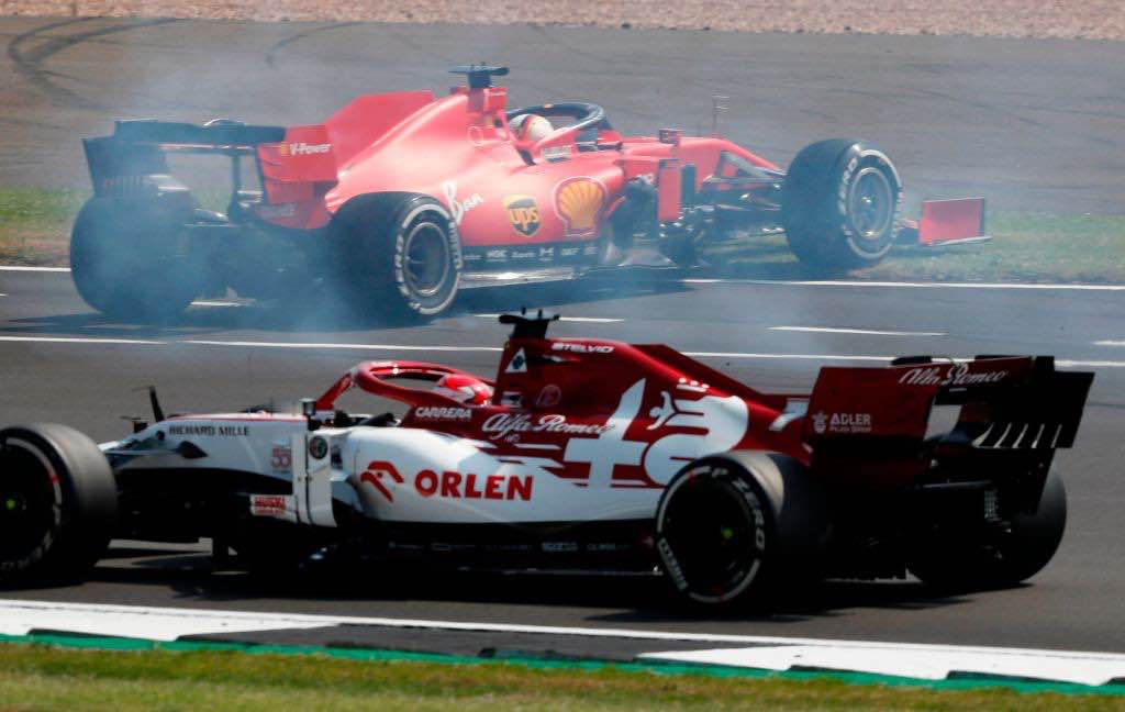 Testacoda di Vettel al Gp di Silverstone